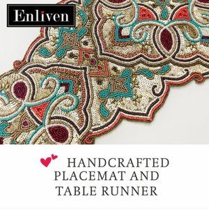 Enliven_India : Handmade Beaded Placemats, runners, accessories and more